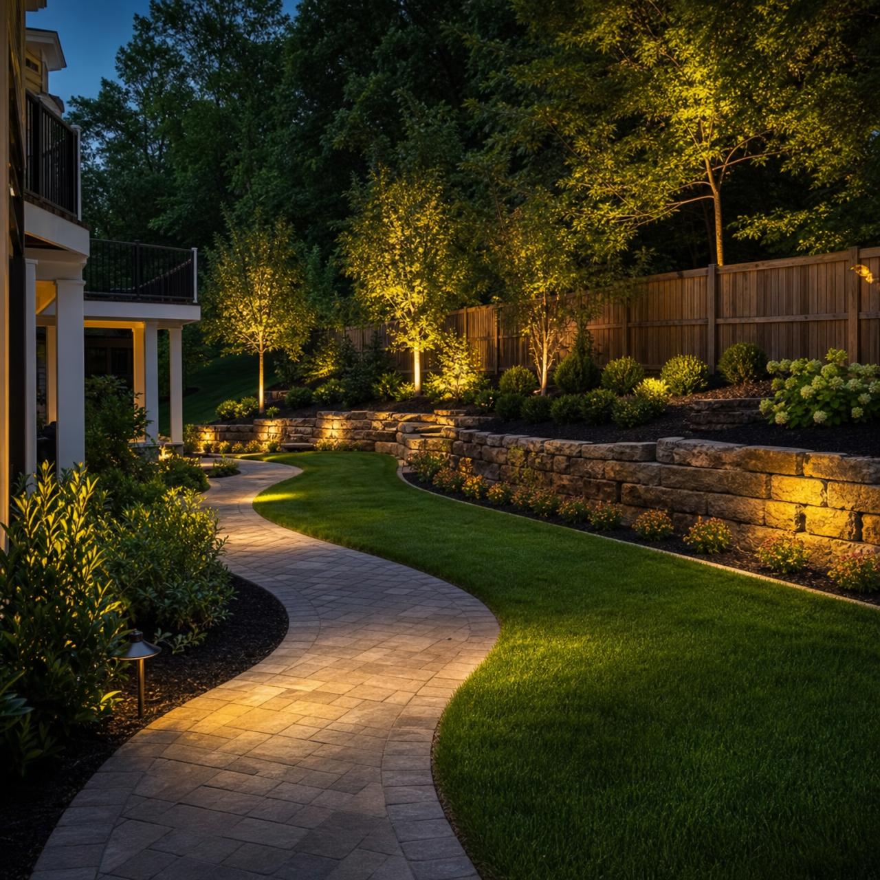 After landscaping transformation