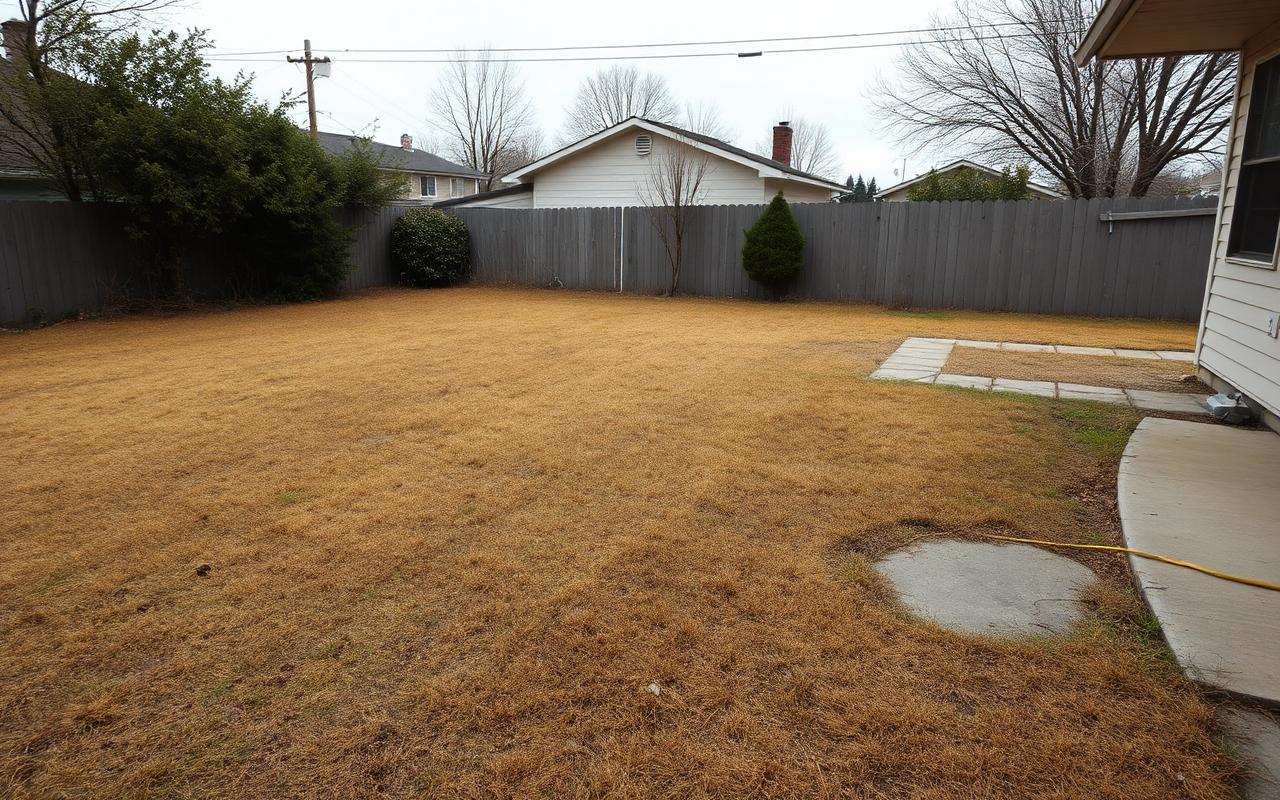 Before landscaping